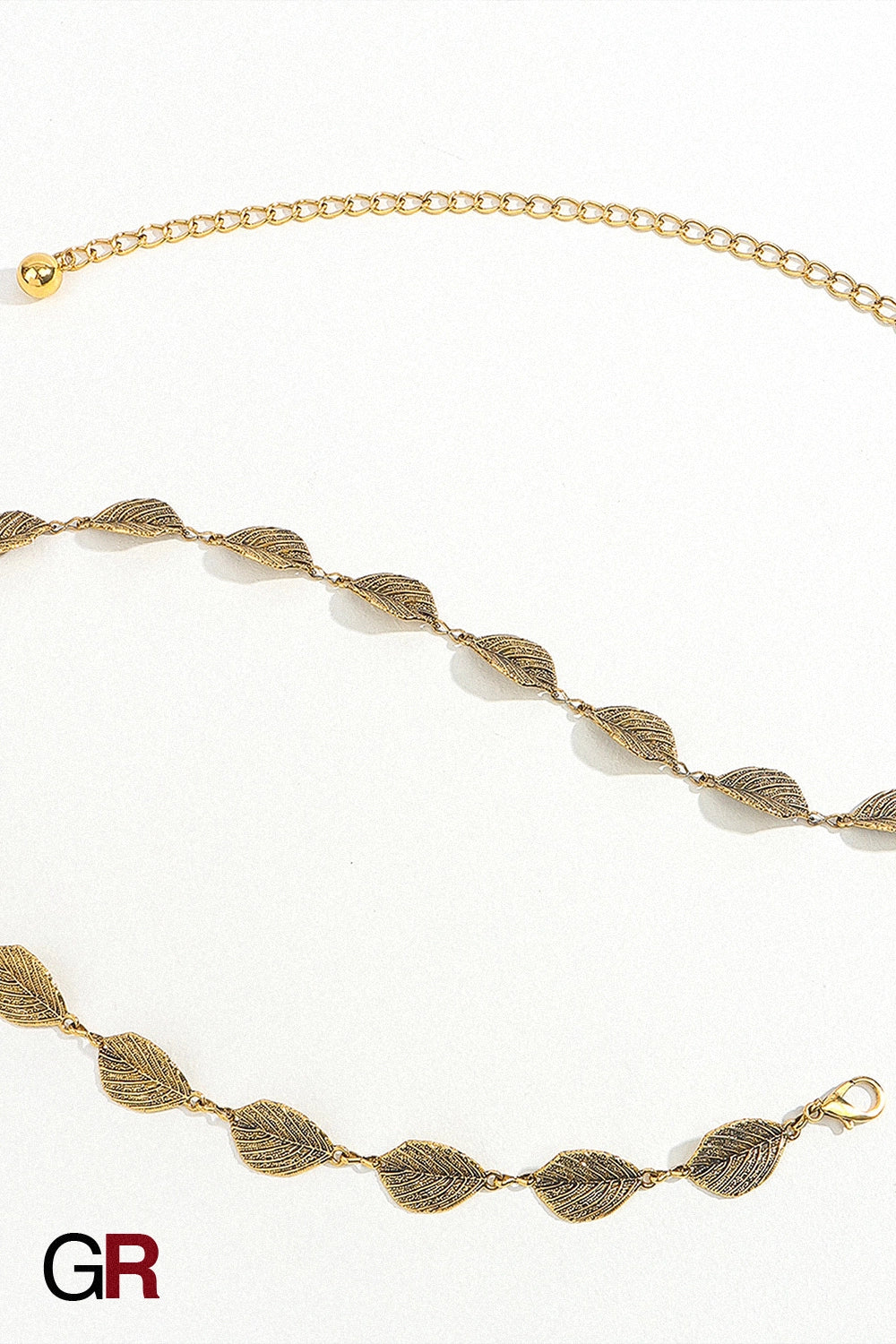 ELARA SILVER LEAF BELT