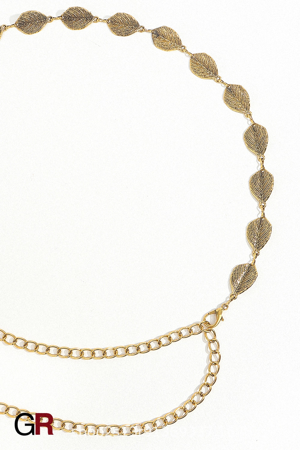 ELARA SILVER LEAF BELT