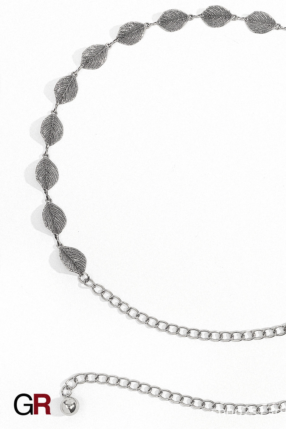 ELARA SILVER LEAF BELT