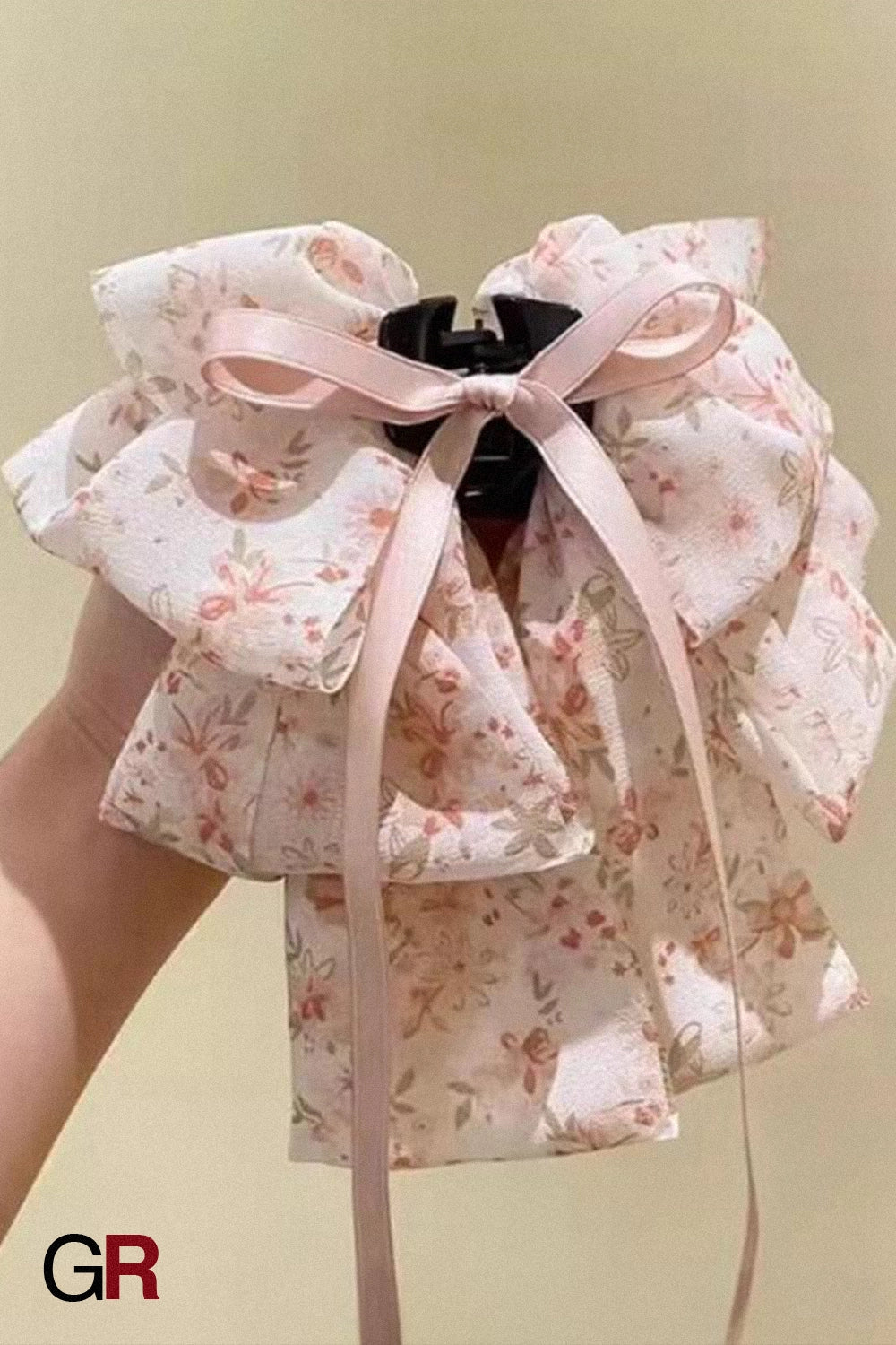 Celestine Ribbon Bow Clip