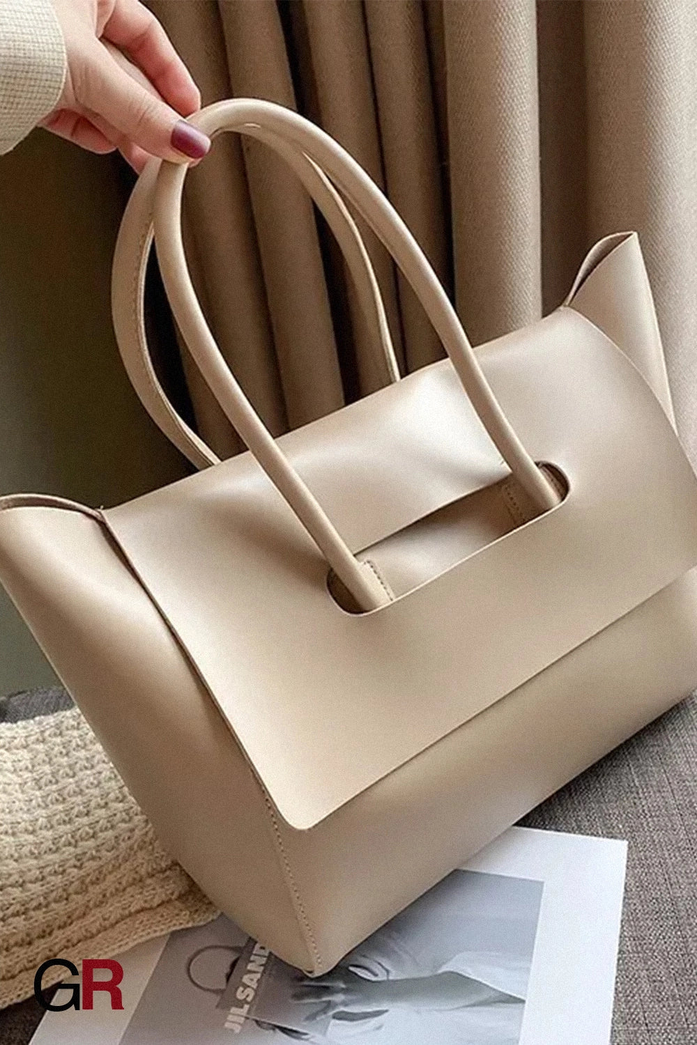 Fashion Women Shoulder Bags Large Capacity Handbags Simple Retro Tote Bags Solid Color Famous Brand High Quality Bags