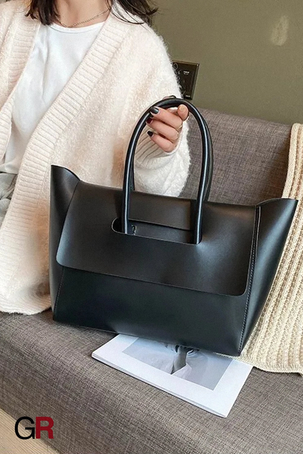Fashion Women Shoulder Bags Large Capacity Handbags Simple Retro Tote Bags Solid Color Famous Brand High Quality Bags
