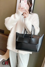 Fashion Women Shoulder Bags Large Capacity Handbags Simple Retro Tote Bags Solid Color Famous Brand High Quality Bags