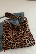Simple Large Capacity Urban Fashion Leopard Print Shoulder Messenger Bag