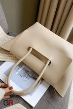 Fashion Women Shoulder Bags Large Capacity Handbags Simple Retro Tote Bags Solid Color Famous Brand High Quality Bags