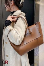 Fashion Women Shoulder Bags Large Capacity Handbags Simple Retro Tote Bags Solid Color Famous Brand High Quality Bags
