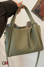 Korean Style Ins New Hong Kong Style Personalized Simple One-shoulder Underarm Bucket Bag Vegetable Basket Retro Crossbody Bag