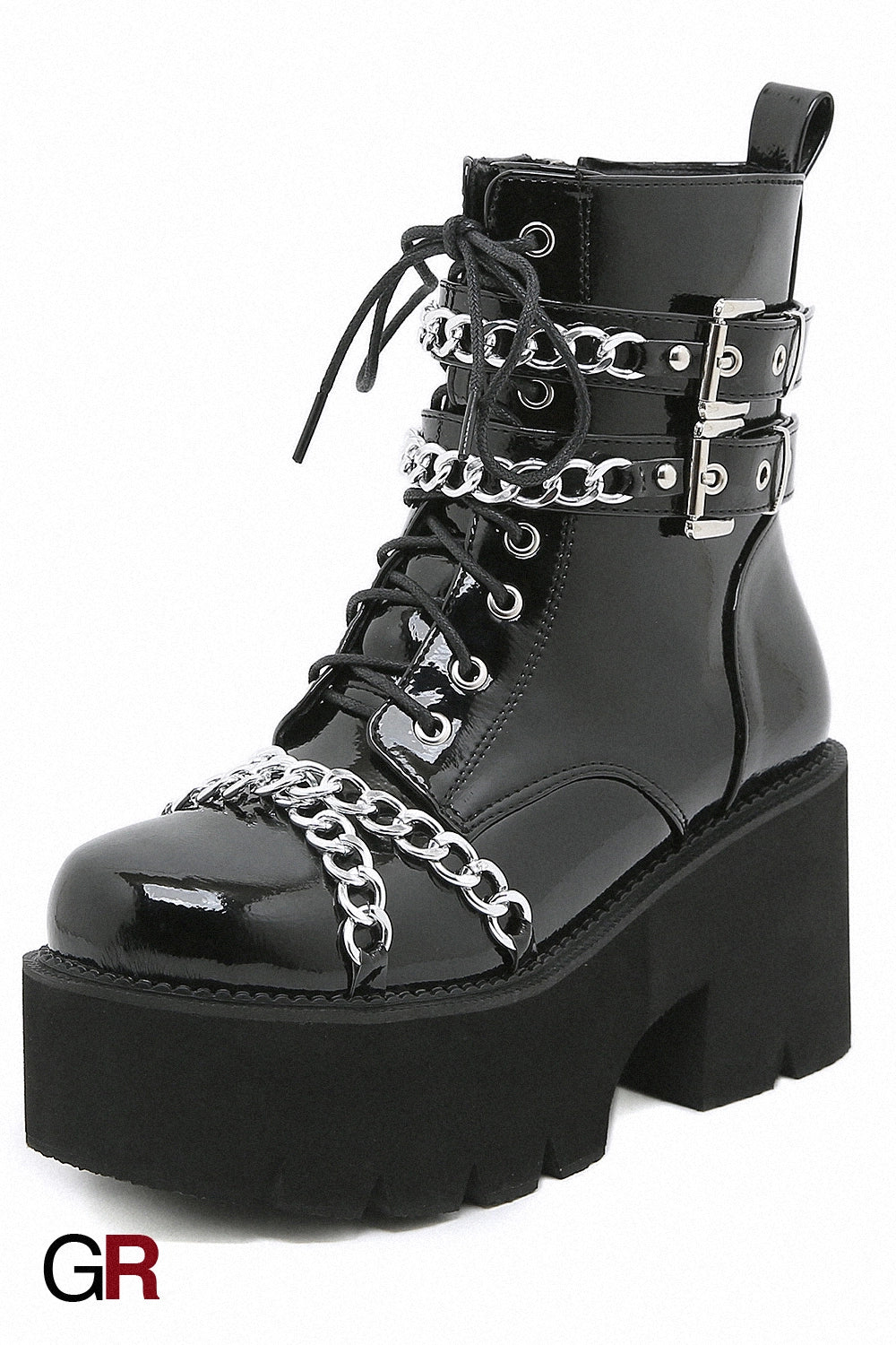 Valentina Chain Combat Boots