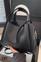 Korean Style Ins New Hong Kong Style Personalized Simple One-shoulder Underarm Bucket Bag Vegetable Basket Retro Crossbody Bag