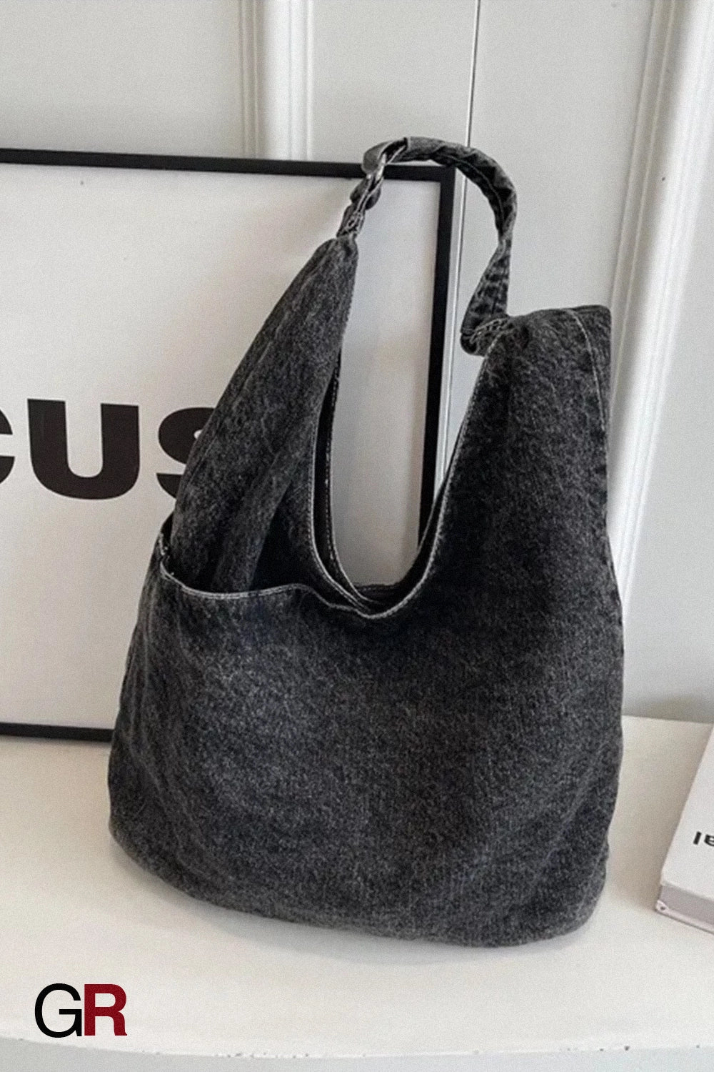 Casual Large Capacity Denim Shoulder Tote Bag