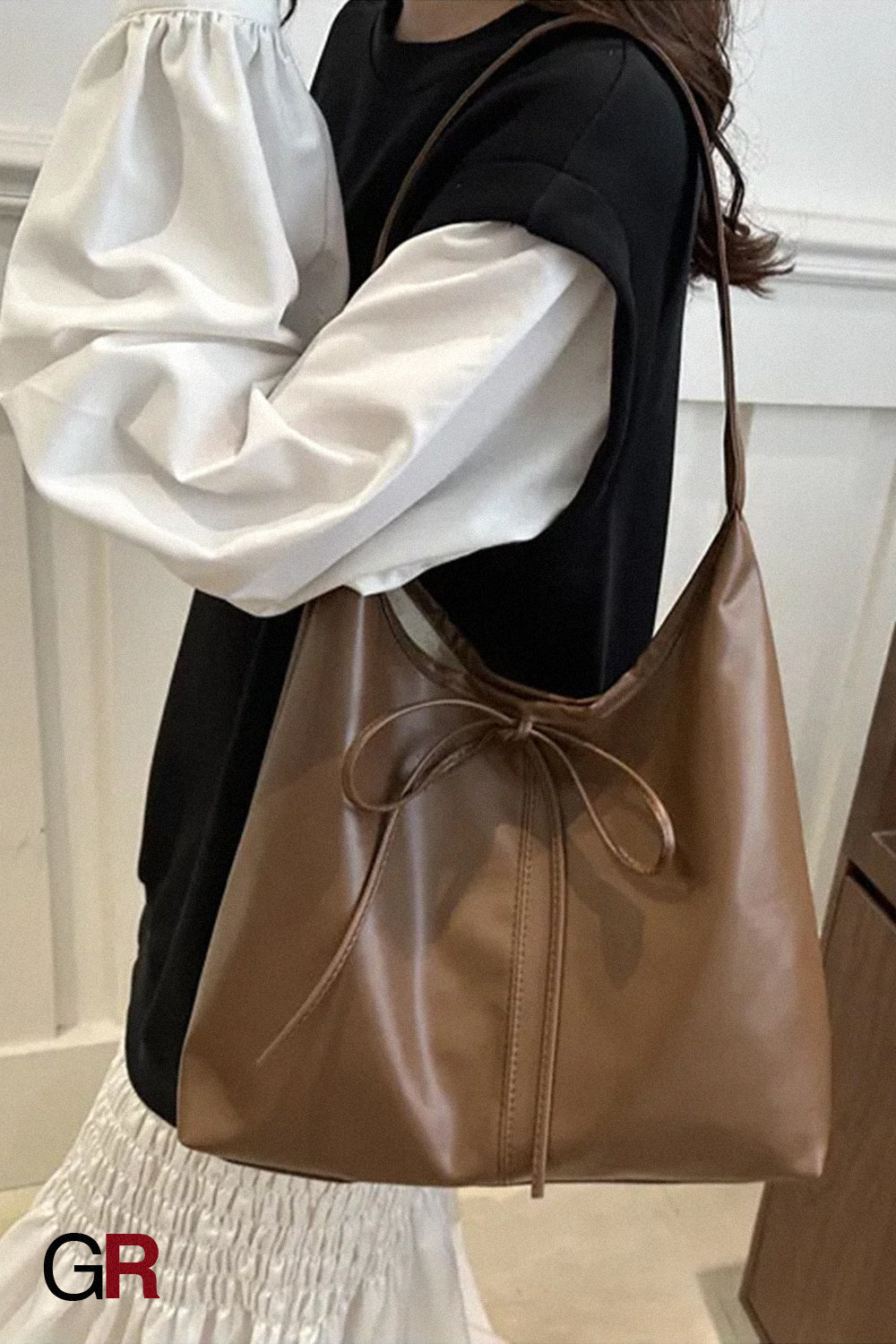 Fashionable Stylish Shoulder Texture Large Capacity Niche Design Bag