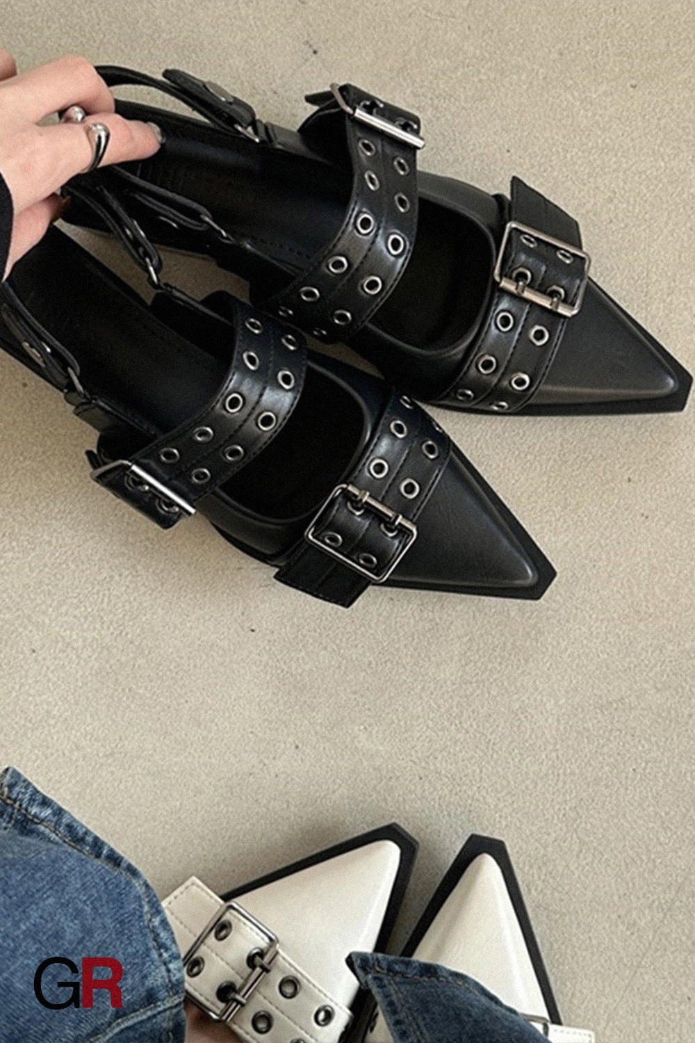 Varenne Studded Flats