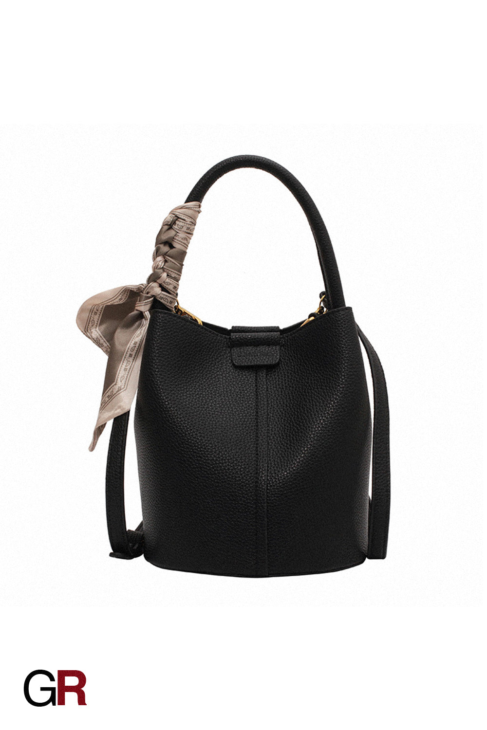 Lychee Pattern Textured Handbag Women's Bag Western Style
