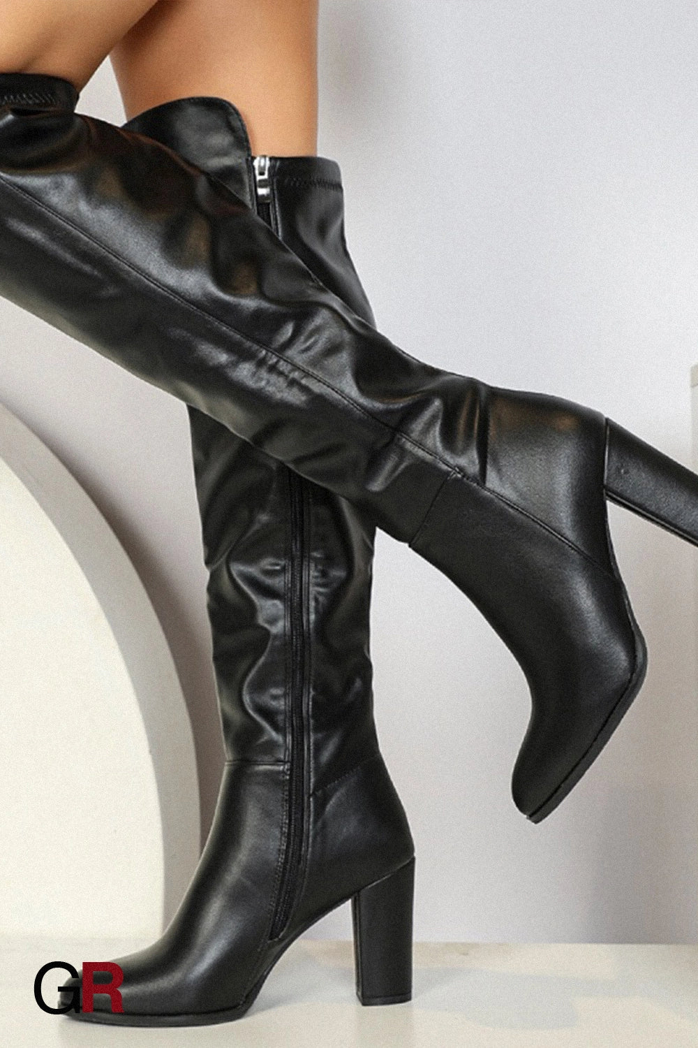 Valentina High Leather Boots