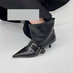 High Heel Pointed Ankle Boots Female Hot Girl Style