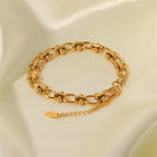 Chic Gold Statement Bracelet - GlamoROZ