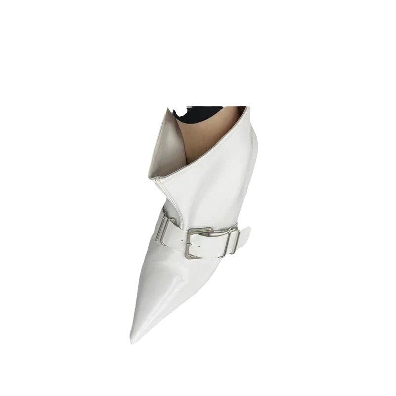 High Heel Pointed Ankle Boots Female Hot Girl Style