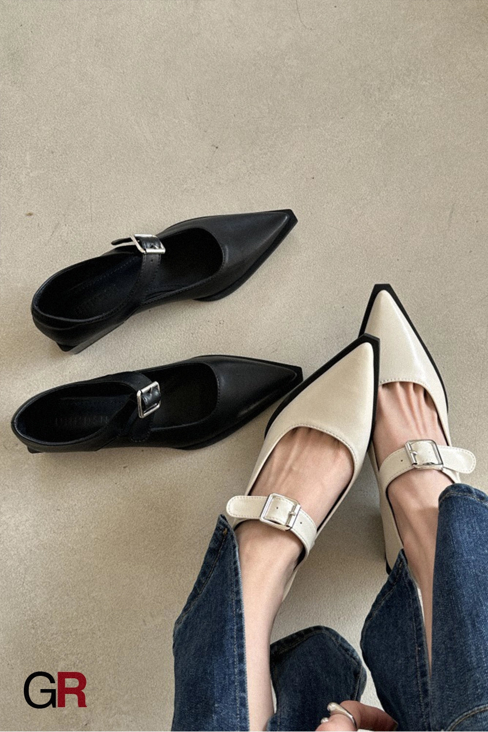 Margaux Pointed Mary Janes