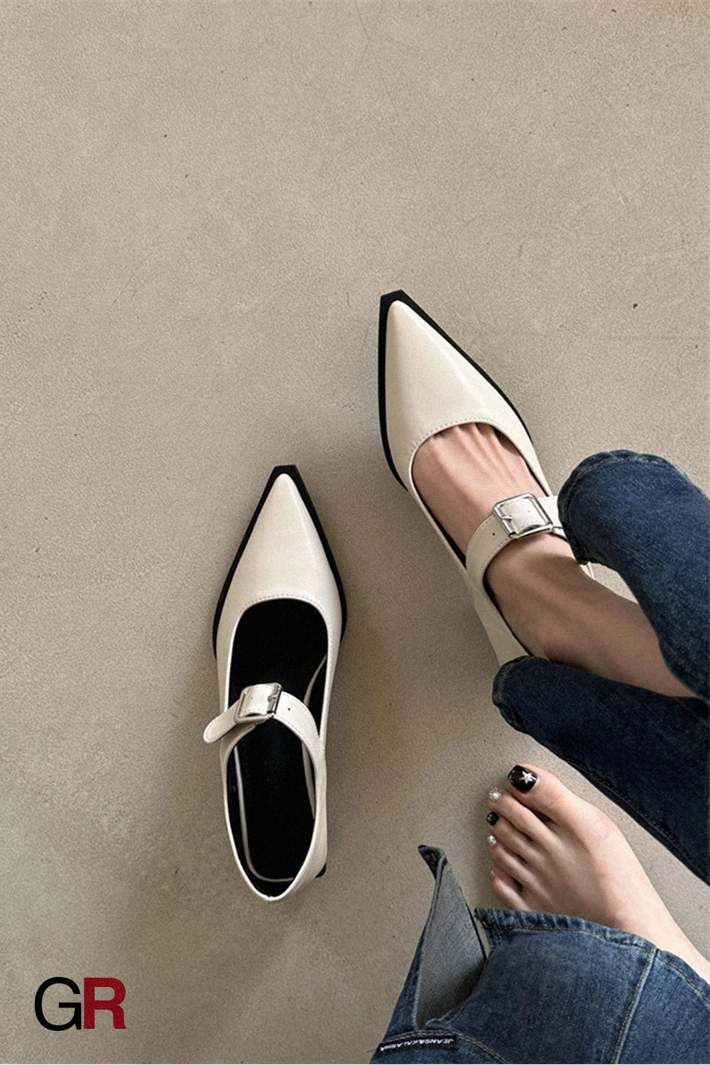 Margaux Pointed Mary Janes