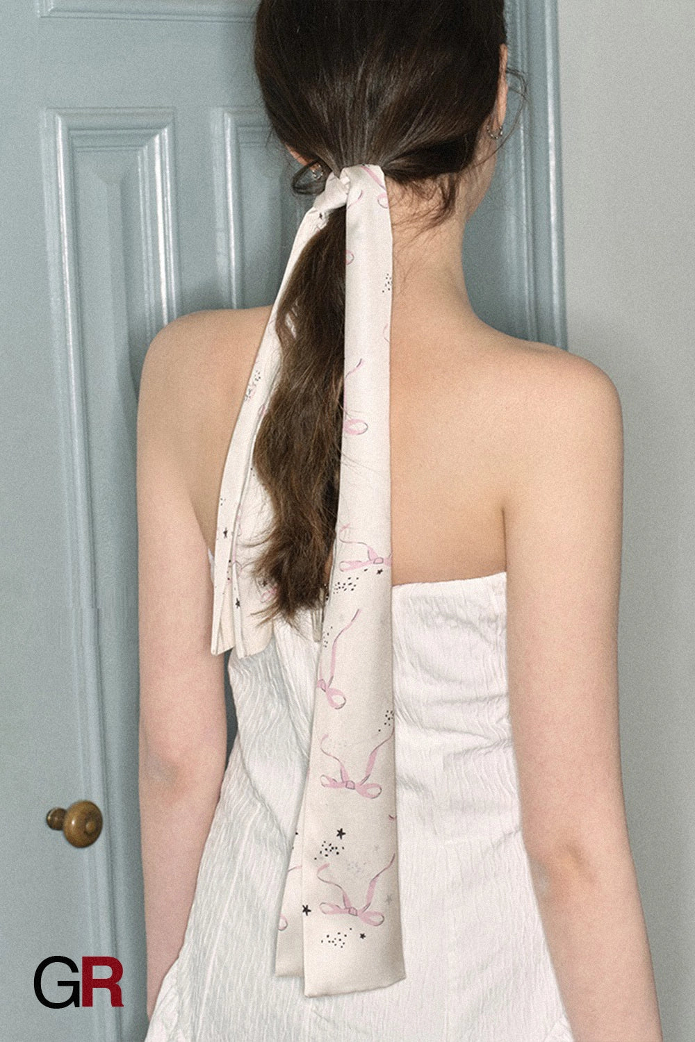 Ribbon Reverie Silk Scarf