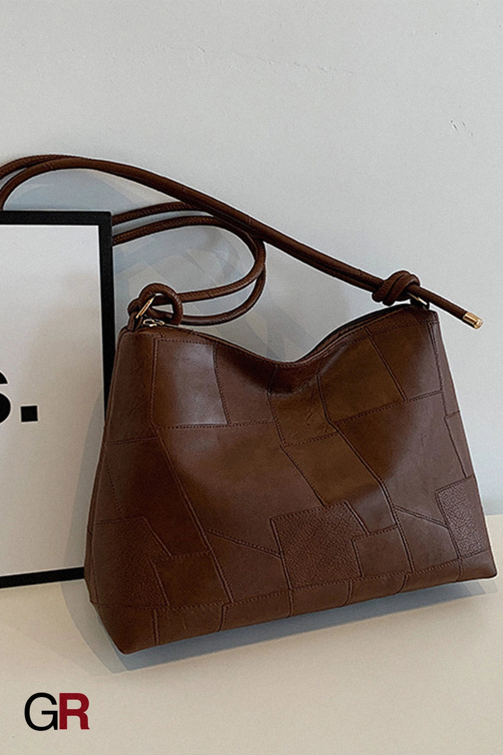 Portable One Shoulder Retro Large Capacity Fashion Solid Color Casual Tote Bag