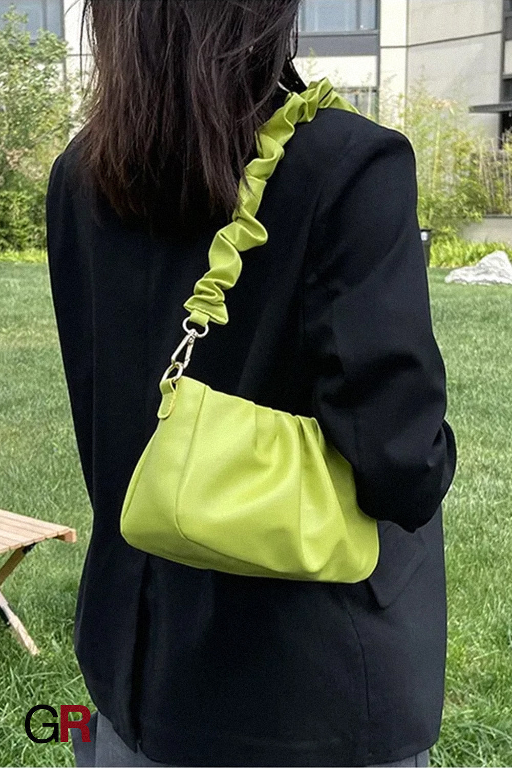 Fashionable Pleated Cloud Casual Fashionable Simple Texture Underarm Shoulder Bag