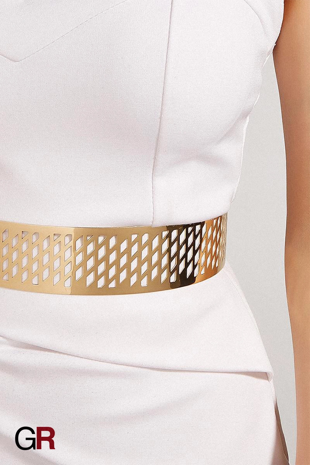 MONACO CUTOUT METALLIC BELT