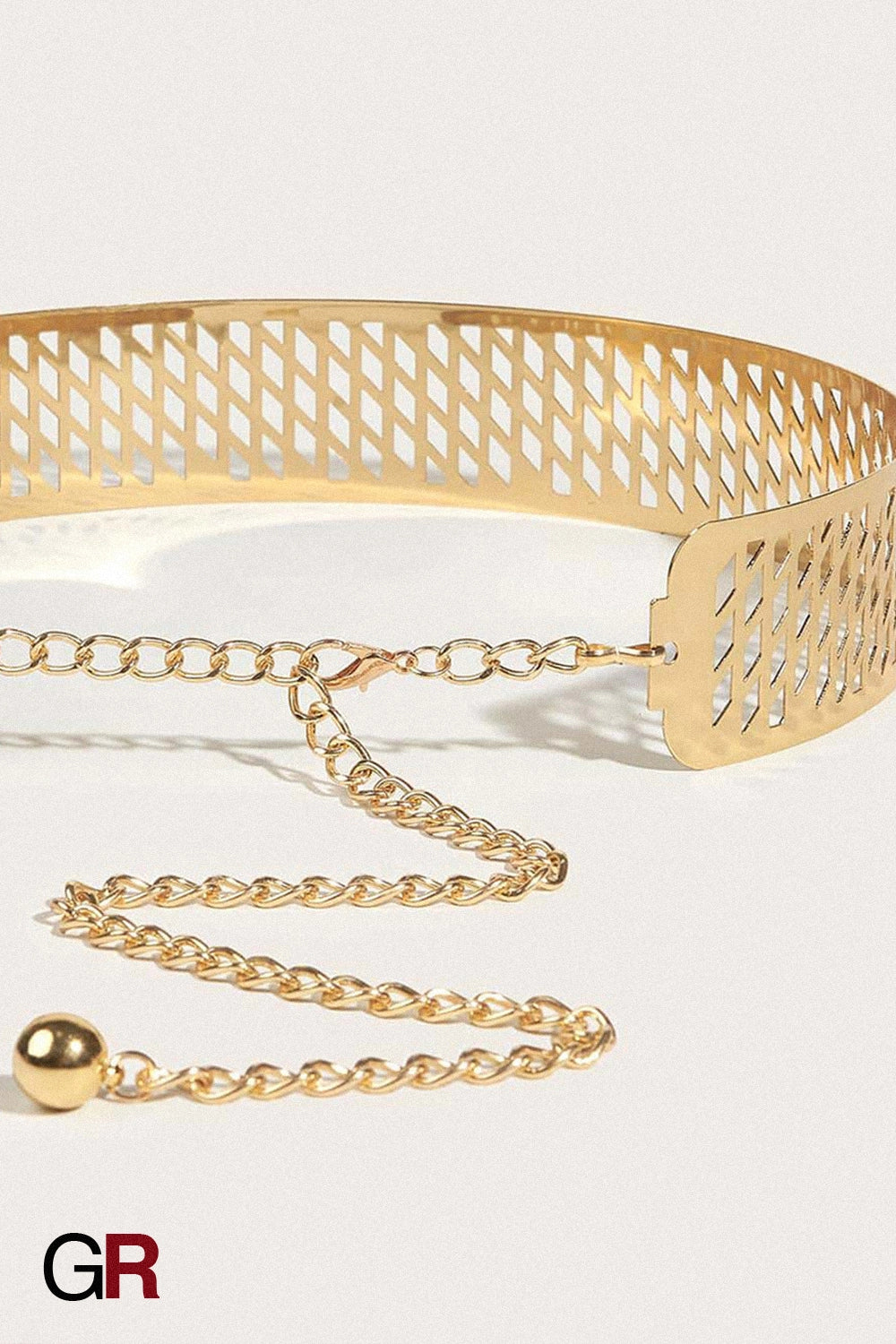 MONACO CUTOUT METALLIC BELT