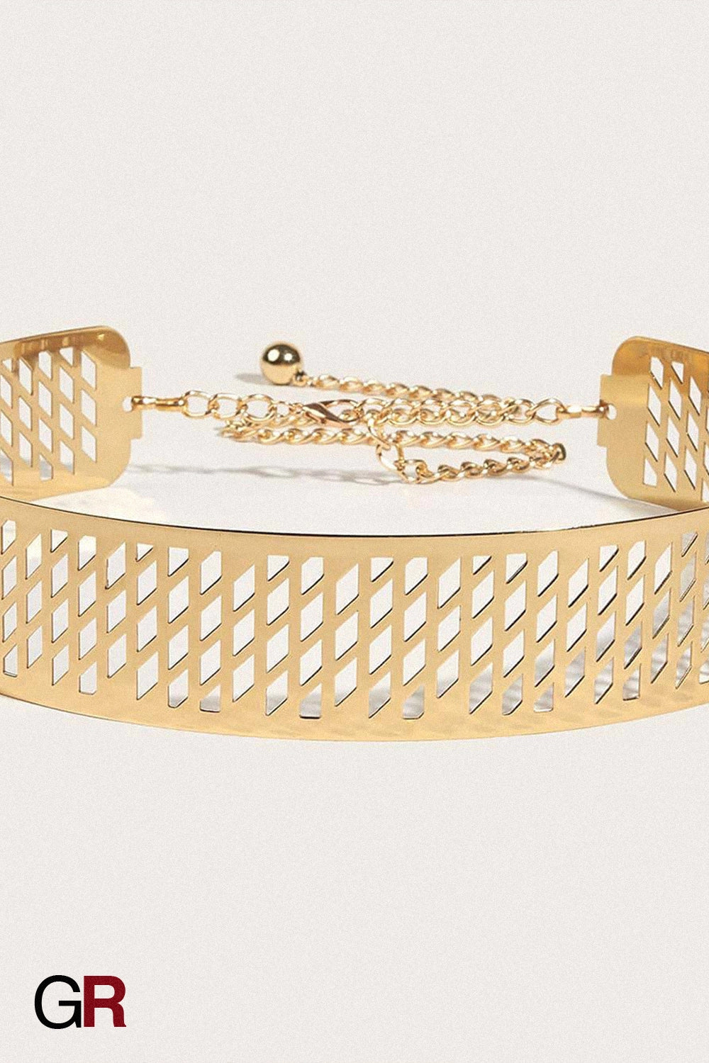 MONACO CUTOUT METALLIC BELT