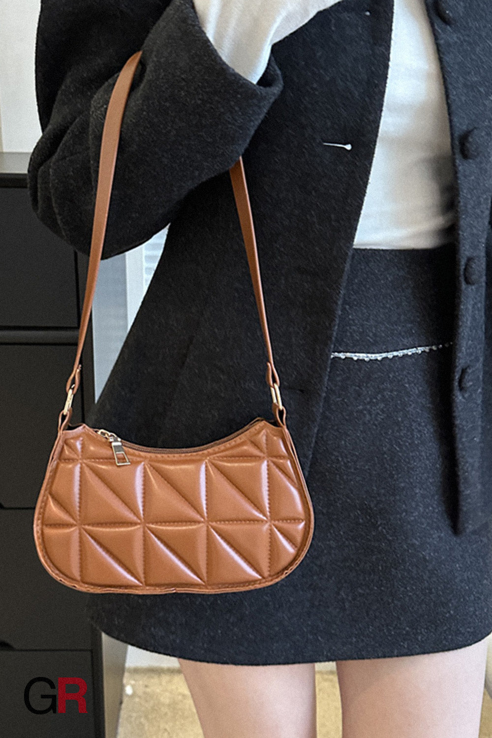 Retro Casual Portable Shoulder Bag Fashion Underarm Bag Women