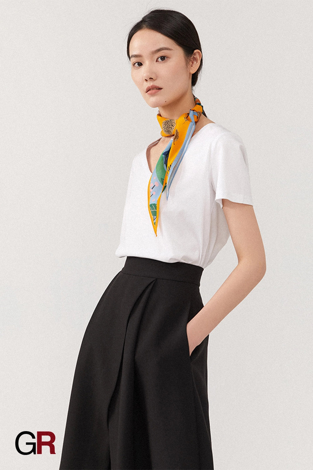 Soleil Voyage Silk Scarf