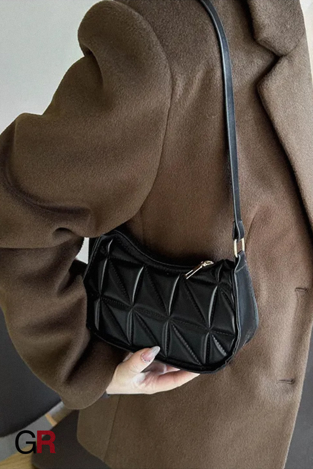 Retro Casual Portable Shoulder Bag Fashion Underarm Bag Women
