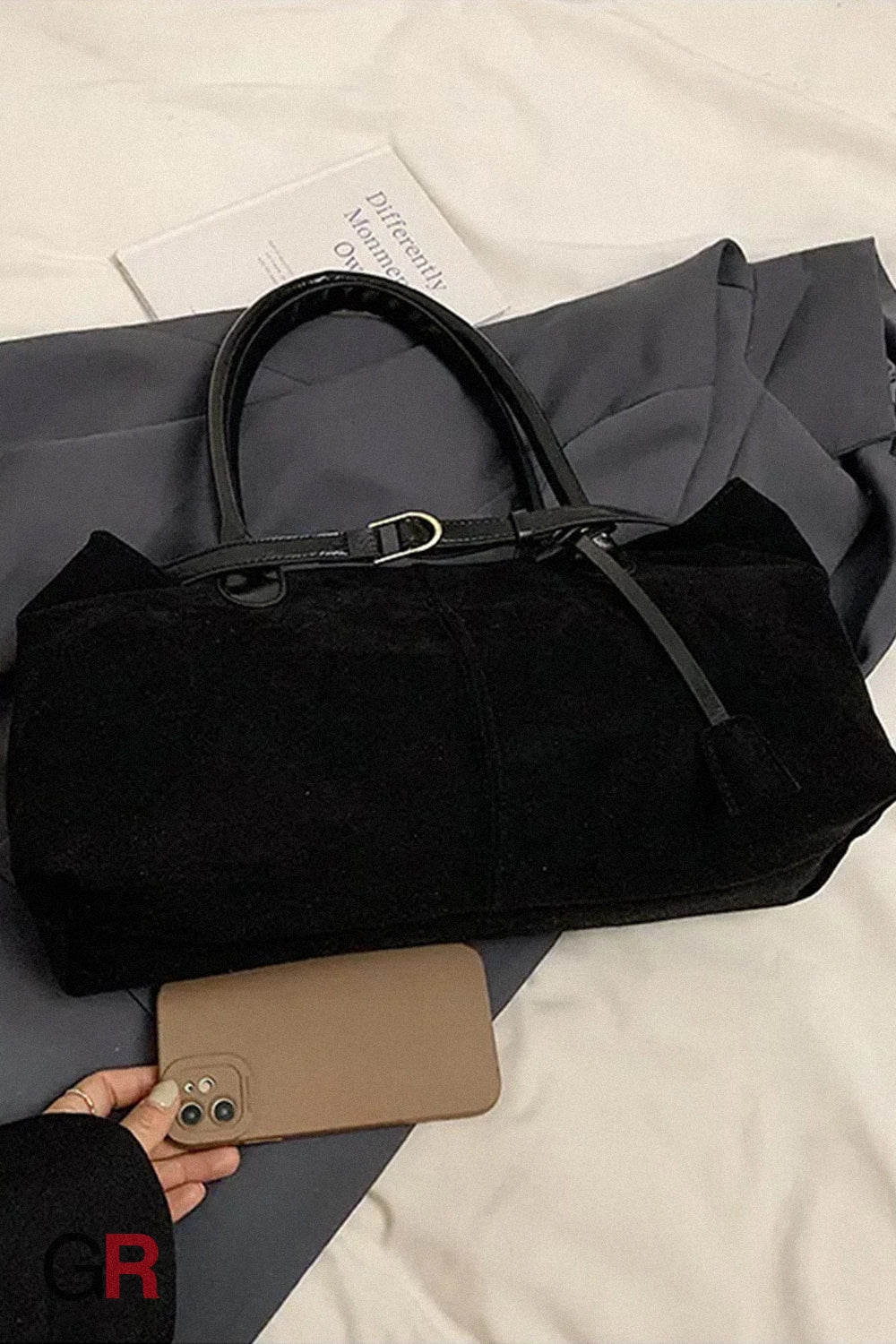 Retro Large-capacity Suede Shoulder Tote Bag