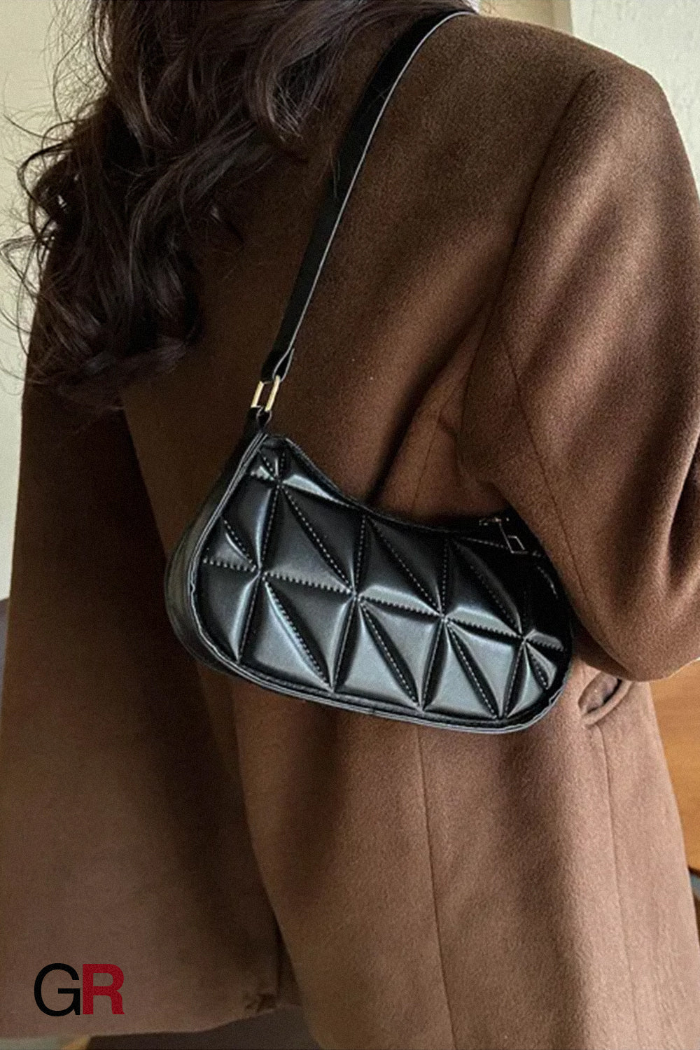 Retro Casual Portable Shoulder Bag Fashion Underarm Bag Women