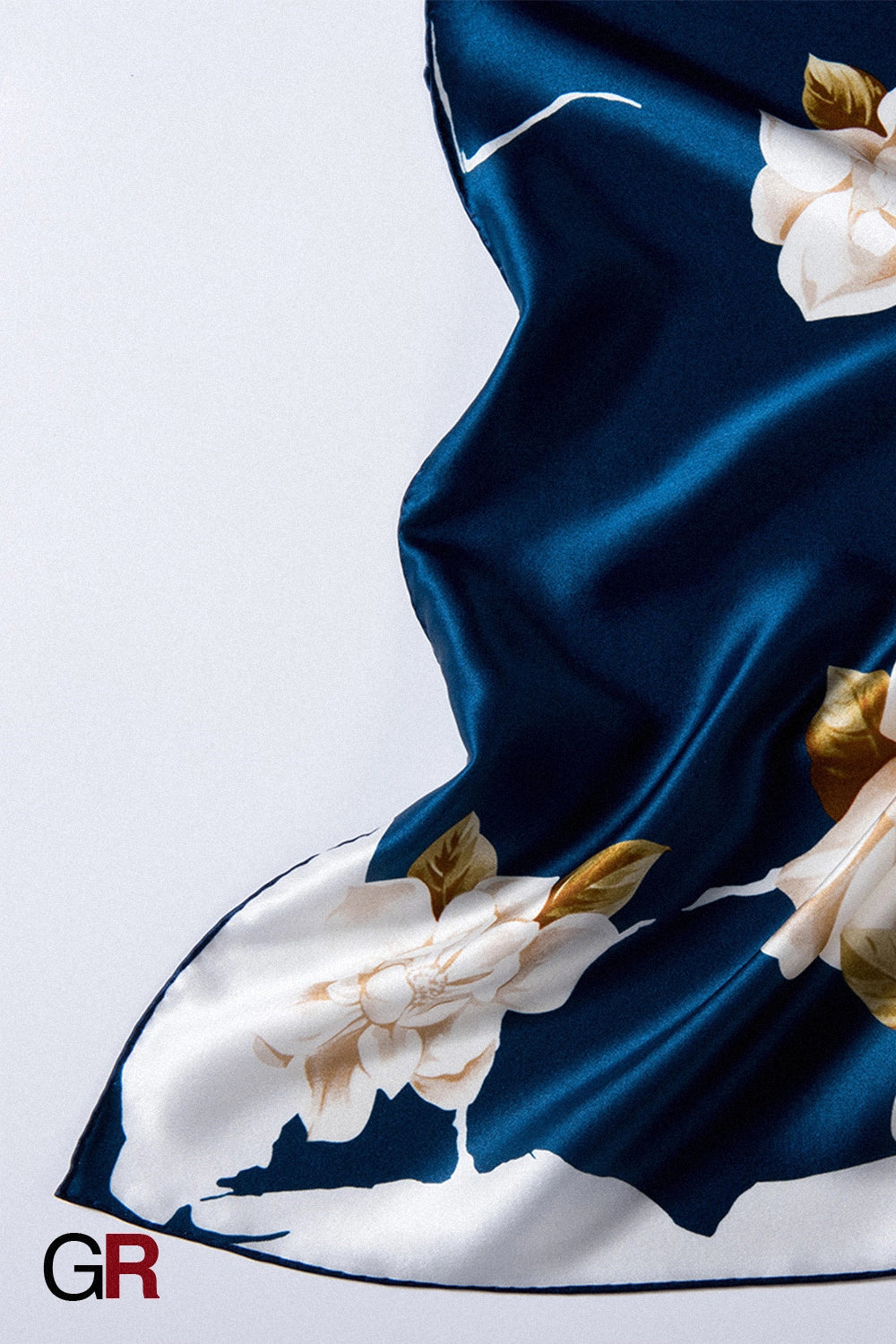 Azure Jardin Silk Scarf