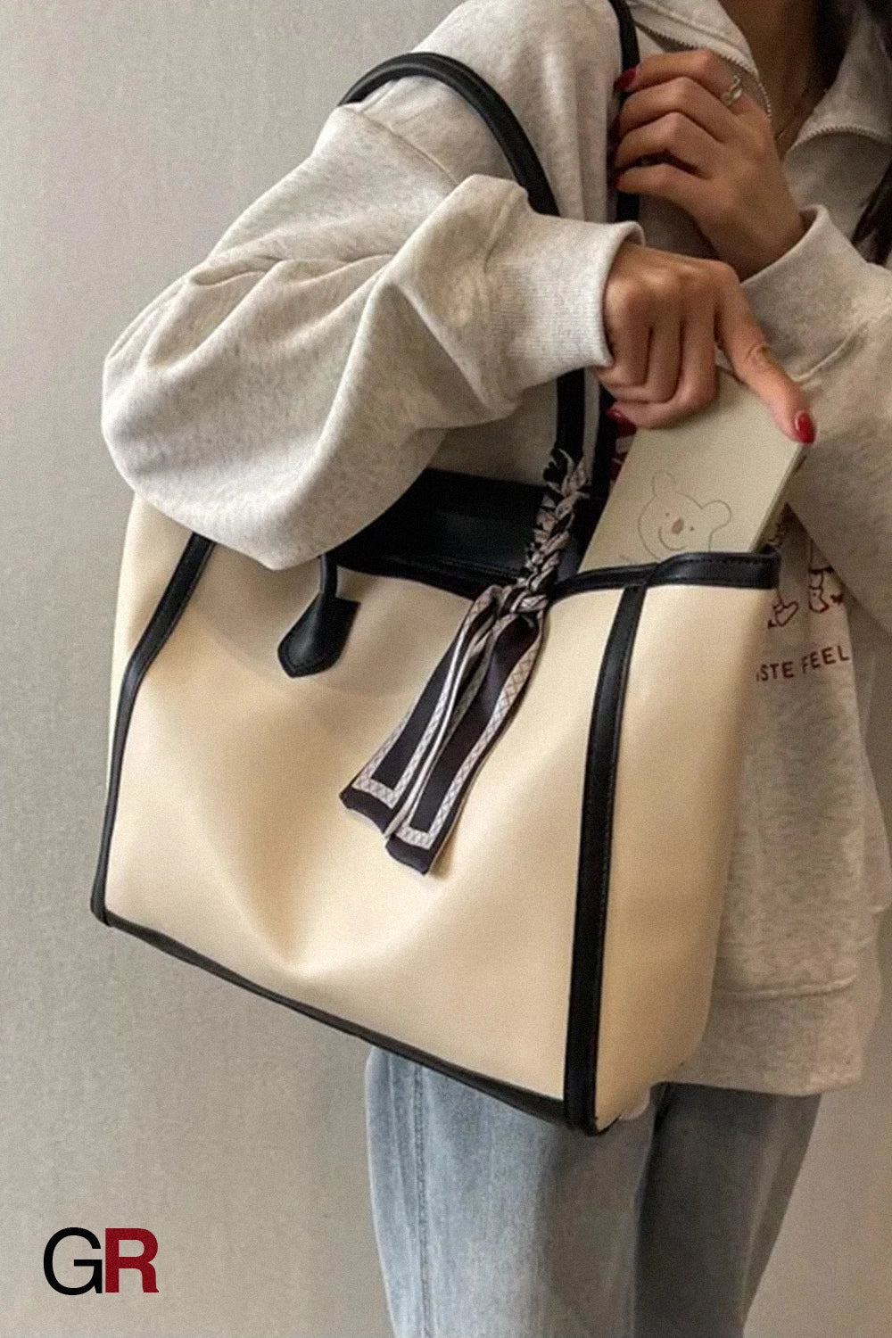 Advanced Texture Winter Commuter Tote Shoulder Bag