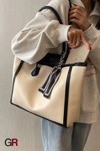 Advanced Texture Winter Commuter Tote Shoulder Bag