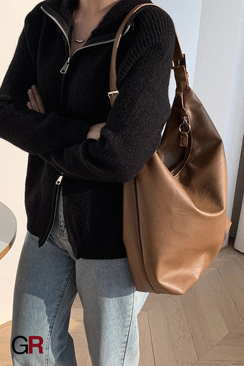 Fashion Casual Soft Leather Tote