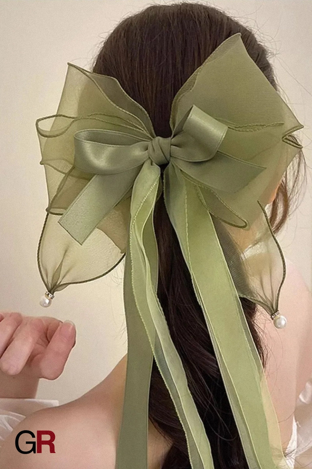 Celestine Blush Bow Clip