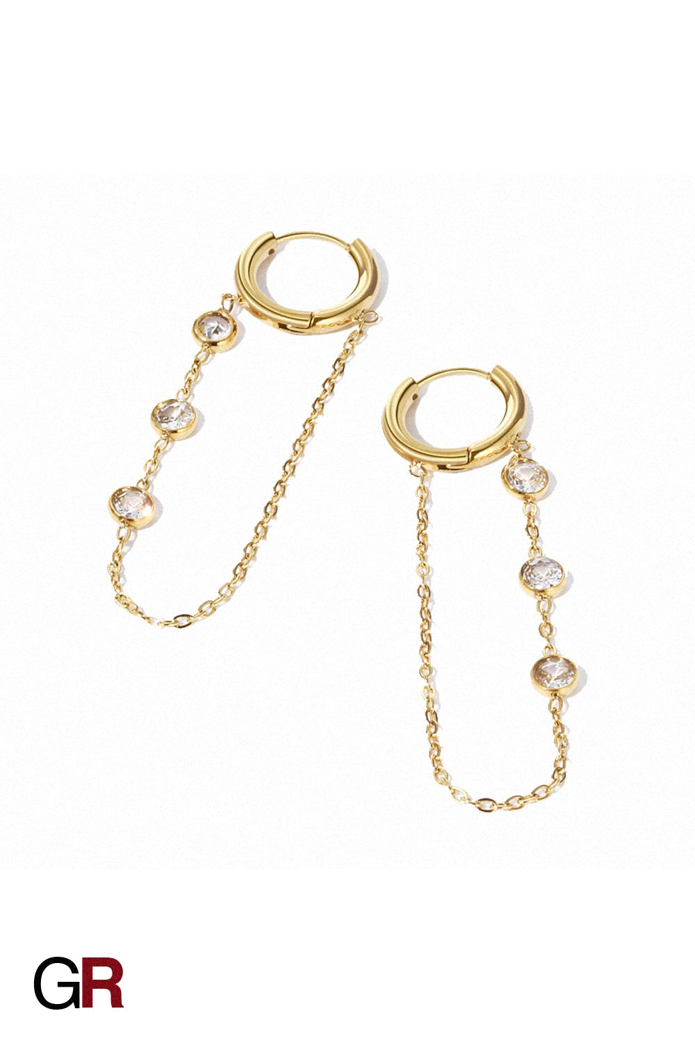 Celeste Drop Chain Earrings