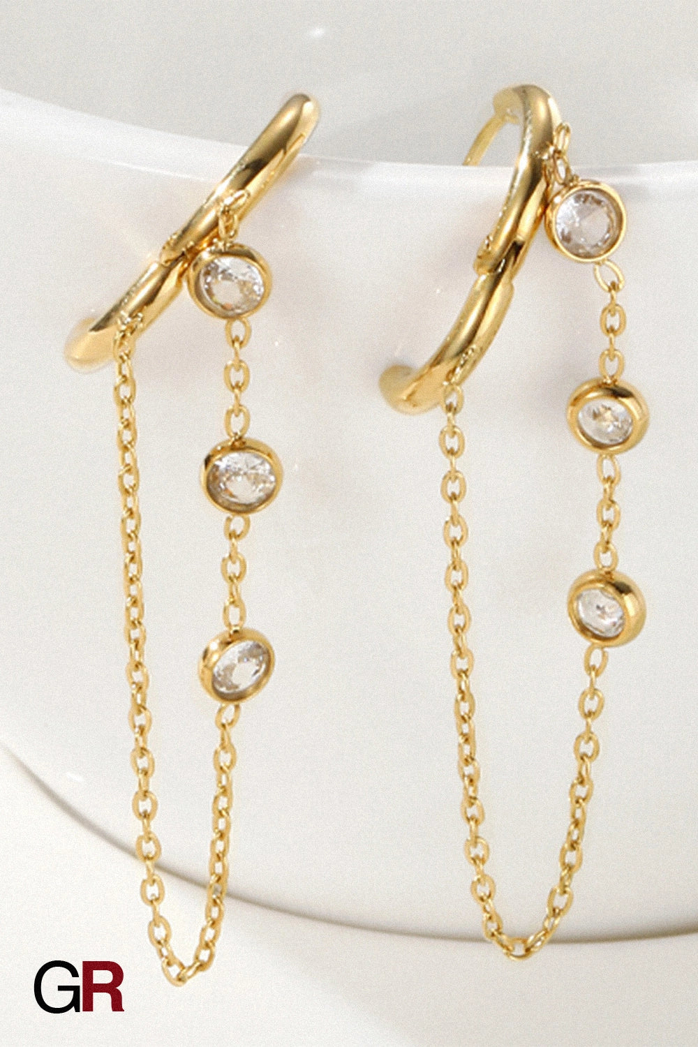 Celeste Drop Chain Earrings