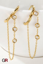 Celeste Drop Chain Earrings
