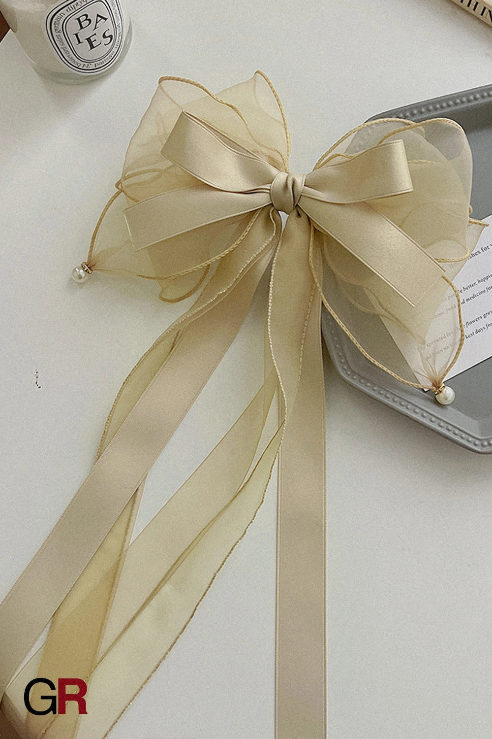 Celestine Blush Bow Clip