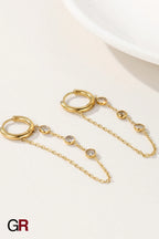 Celeste Drop Chain Earrings