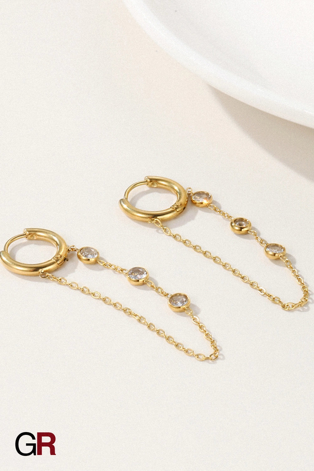 Celeste Drop Chain Earrings