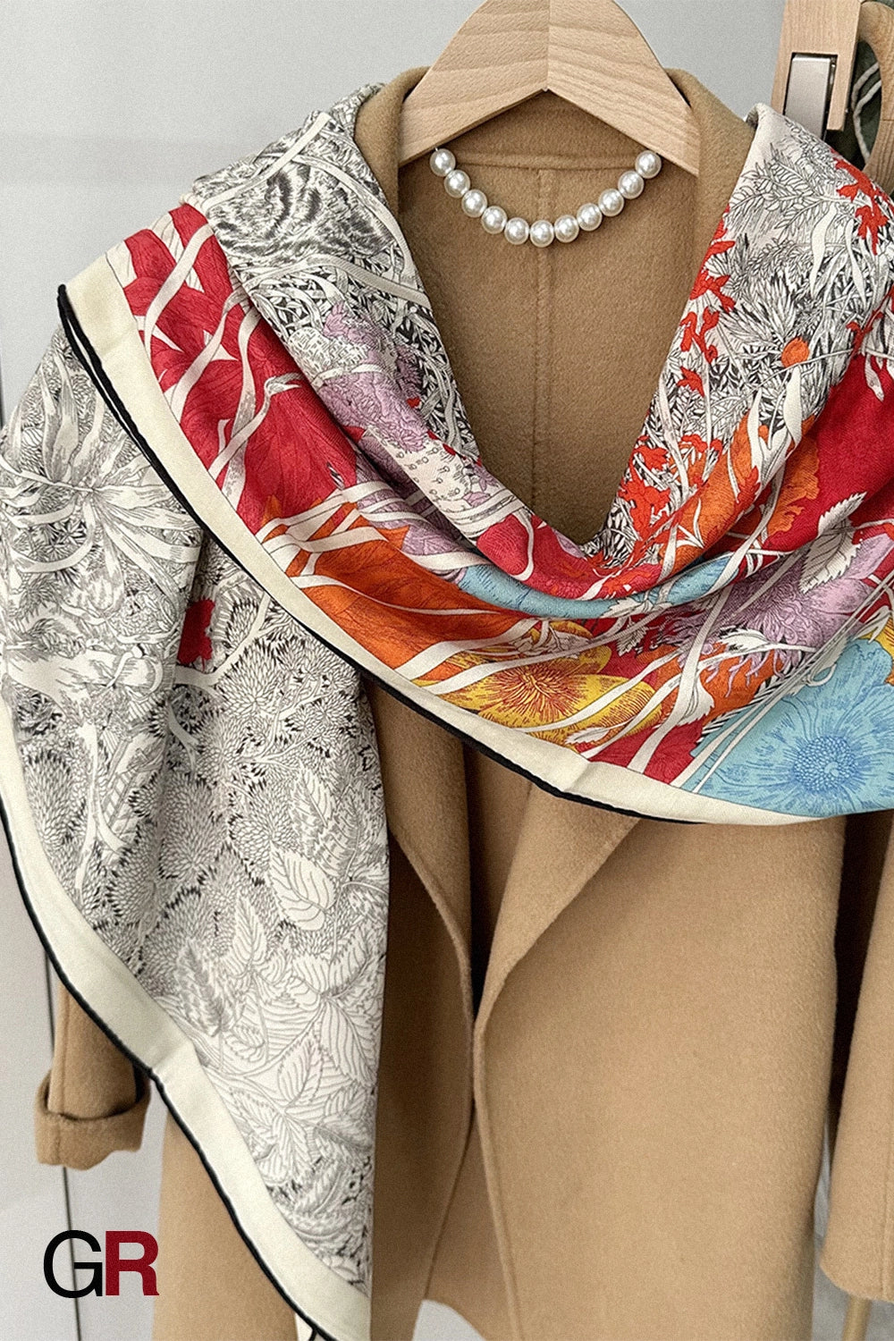 Renaissance Garden Silk Wrap