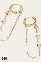 Celeste Drop Chain Earrings