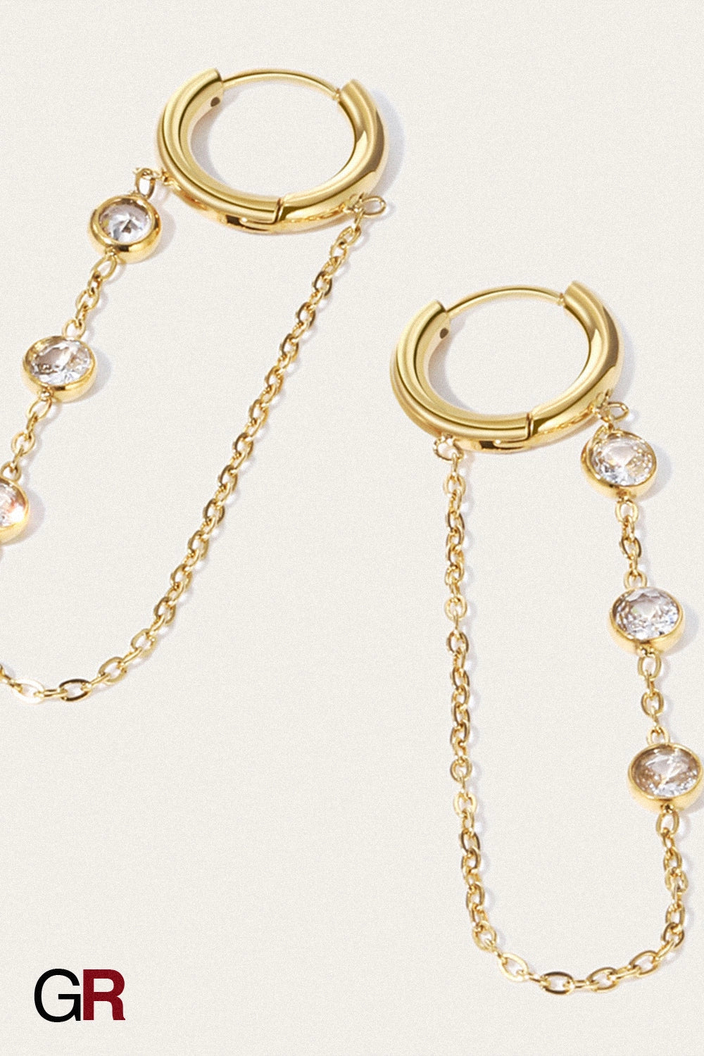 Celeste Drop Chain Earrings