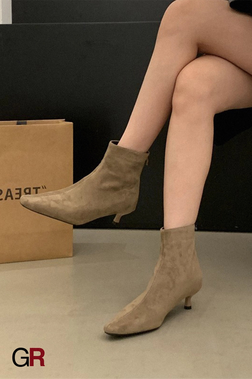 Elise Cognac Ankle Boot