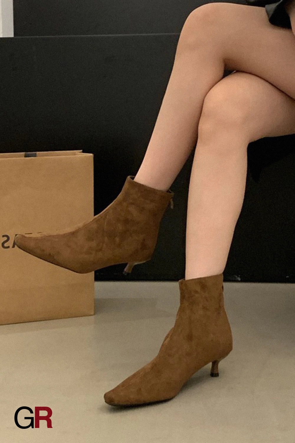 Elise Cognac Ankle Boot
